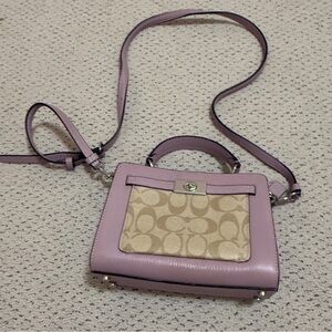 Coach Lilac and Beige Women's Bag